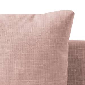 Ecksofa Eloise Webstoff Mauve - Ottomane davorstehend rechts