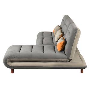 Ecksofa Energy (beidseitig montierbar) Webstoff - Longchair beidseitig montierbar - Grau / Cappuccino