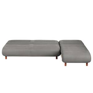 Ecksofa Energy (beidseitig montierbar) Webstoff - Grau / Cappuccino