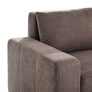 Boxspring-Ecksofa Esbjerg (mit Schlaffunktion / beidseitig montierbar) Microfaser - Braun