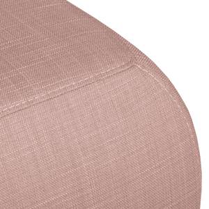 Hoekbank Eva I geweven stof - Mauve - Longchair vooraanzicht links - Beige - Eik