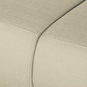 Ecksofa Eva II Webstoff Kaschmir - Longchair davorstehend rechts - Beige - Eiche