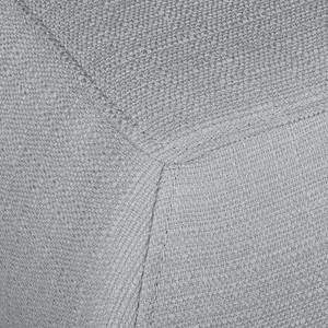 Canapé d'angle Eva II Tissu - Argenté - Méridienne courte à droite (vue de face) - Beige - Chêne