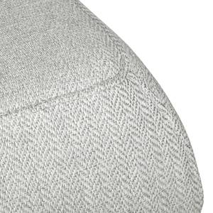 Canapé d'angle Eva III Tissu - Gris clair - Méridienne courte à gauche (vue de face) - Beige - Chêne