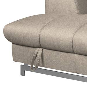 Ecksofa Ferch (mit Schlaffunktion) Flachgewebe - Hellbraun - Longchair davorstehend links