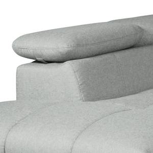 Ecksofa Ferch (mit Schlaffunktion) Flachgewebe - Grau - Longchair davorstehend links