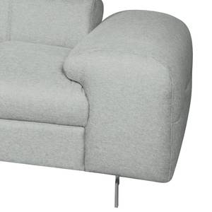 Ecksofa Ferch (mit Schlaffunktion) Flachgewebe - Grau - Longchair davorstehend links