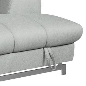 Ecksofa Ferch (mit Schlaffunktion) Flachgewebe - Grau - Longchair davorstehend rechts