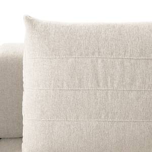 Ecksofa FINNY 3-Sitzer mit Longchair Webstoff Saia: Beige - Longchair davorstehend rechts - Keine Funktion