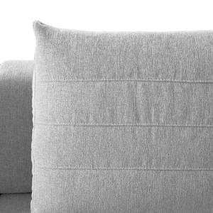 Canapé d’angle 3 places FINNY Tissu - Tissu Saia: Gris clair - Méridienne courte à gauche (vue de face) - Sans fonction