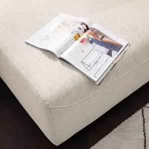 Ecksofa FINNY mit Ottomane Webstoff Saia: Beige - Ottomane davorstehend links - Keine Funktion