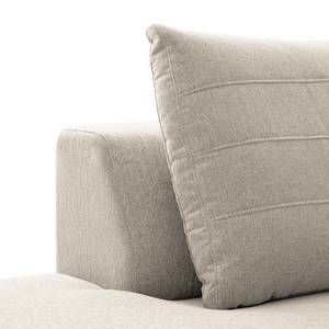 Ecksofa Finny IV Webstoff Saia: Beige - Ottomane davorstehend links - Keine Funktion