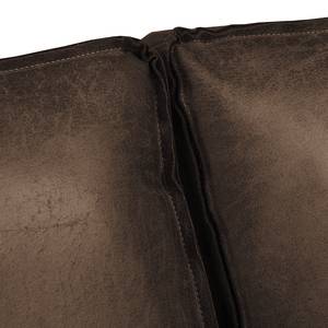 Ecksofa FORT DODGE Aspect cuir vieilli - Microfaser Yaka: Braun - Longchair davorstehend links - Ohne Schlaffunktion