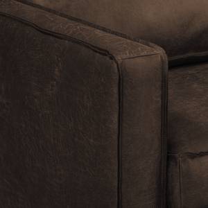 Ecksofa FORT DODGE Aspect cuir vieilli - Microfaser Yaka: Braun - Longchair davorstehend rechts - Ohne Schlaffunktion