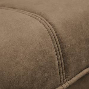 Ecksofa Fortune Antiklederlook Vintage Braun - Longchair davorstehend links