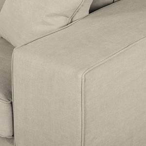 Ecksofa Frankie Baumwollstoff Ottomane davorstehend links - Beige