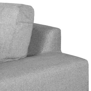 Ecksofa Fraser Webstoff Webstoff - Grau - Longchair davorstehend links