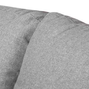 Canapé d'angle Fraser Tissu - Gris - Méridienne courte à droite (vue de face)