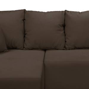 Ecksofa Freer (mit Schlaffunktion) Espresso - Longchair davorstehend links