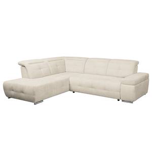 Ecksofa Gimli Webstoff Webstoff - Beige - Longchair davorstehend links - Keine Funktion