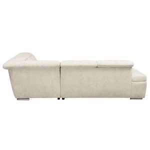 Ecksofa Gimli Webstoff Webstoff - Beige - Longchair davorstehend rechts - Schlaffunktion