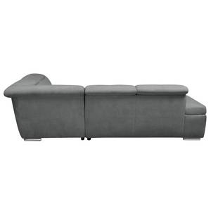 Ecksofa Gimli Webstoff Webstoff - Grau - Longchair davorstehend rechts - Keine Funktion