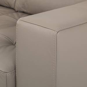 Ecksofa Giulia Echtleder Echtleder - Taupe - Longchair davorstehend links