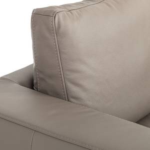 Ecksofa Giulia Echtleder Echtleder - Taupe - Longchair davorstehend rechts