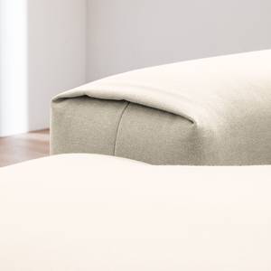 Canapé d'angle Glasco Tissu Tissu Osta: Blanc vieilli - Méridienne courte à gauche (vue de face)
