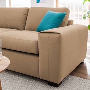 Ecksofa Glasco Webstoff Webstoff Osta: Cappuccino - Longchair davorstehend links