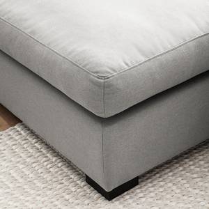 Ecksofa Glasco Webstoff Webstoff Osta: Graubraun - Longchair davorstehend links