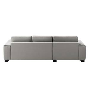 Ecksofa Glasco Webstoff Webstoff Osta: Graubraun - Longchair davorstehend links