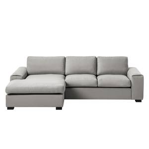 Ecksofa Glasco Webstoff Webstoff Osta: Graubraun - Longchair davorstehend links