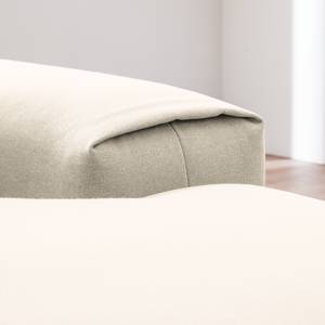 Canapé d'angle Glasco Tissu Tissu Osta: Blanc vieilli - Méridienne courte à droite (vue de face)