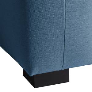 Canapé d'angle Glasco Tissu Tissu Osta: Bleu foncé - Méridienne courte à droite (vue de face)