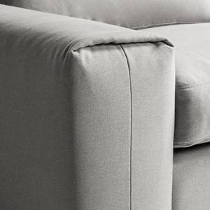 Ecksofa Glasco Webstoff Webstoff Osta: Graubraun - Longchair davorstehend rechts