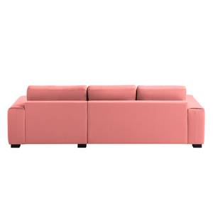 Ecksofa Glasco Webstoff Webstoff Osta: Koralle - Longchair davorstehend rechts