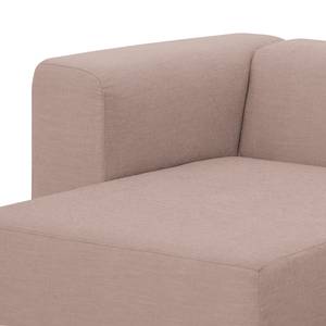 Ecksofa Graham Webstoff Stoff Dona: Beige-Rosa - Longchair davorstehend links