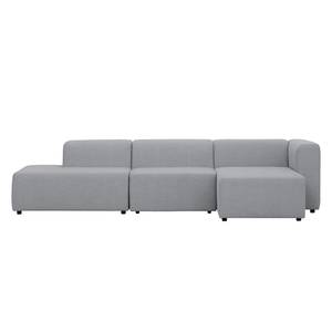 Ecksofa Graham Webstoff Stoff Dona: Grau - Longchair davorstehend rechts