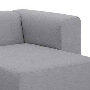 Ecksofa Graham Webstoff Stoff Dona: Grau - Longchair davorstehend rechts