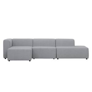 Ecksofa Graham Webstoff Stoff Dona: Grau - Longchair davorstehend links