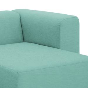 Ecksofa Graham Webstoff Stoff Dona: Mintgrün - Longchair davorstehend rechts