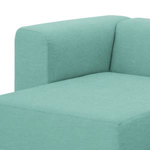 Ecksofa Graham Webstoff Stoff Dona: Mintgrün - Longchair davorstehend links