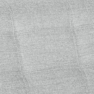Canapé d'angle Gramat Imitation cuir / Tissu structuré - Noir / Gris - Méridienne courte à gauche (vue de face)