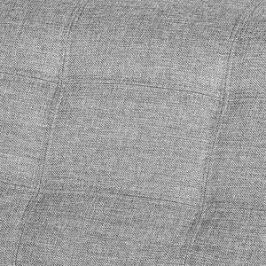 Ecksofa Gramat (mit Schlaffunktion) Kunstleder / Strukturstoff - Weiß / Dunkelgrau - Longchair davorstehend rechts