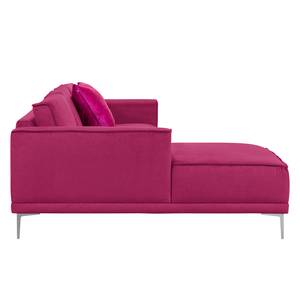 Ecksofa Grapefield Webstoff Cyclam - Longchair davorstehend links