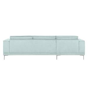 Ecksofa Grapefield Webstoff Hellblau - Longchair davorstehend links