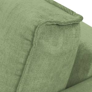 Ecksofa Grapefield Webstoff Khaki - Longchair davorstehend links