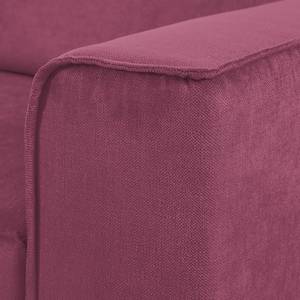 Ecksofa Grapefield Webstoff Lipstick Pink - Longchair davorstehend links