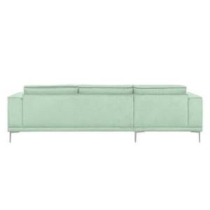 Ecksofa Grapefield Webstoff Mint - Longchair davorstehend links